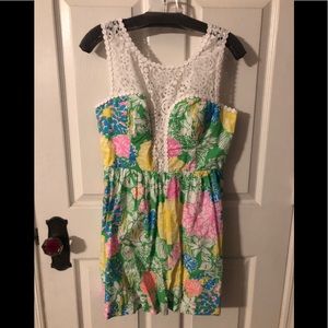 Lilly Pulitzer print lace dress 6